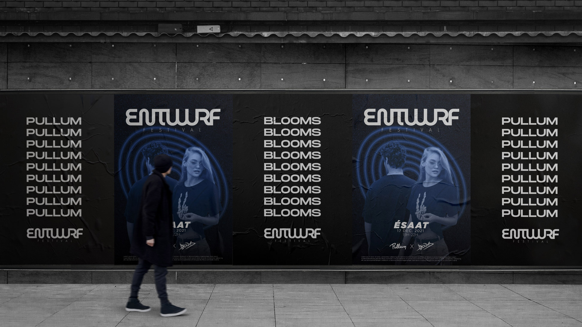 affiches publicitaire pour l'Entwurf Festival