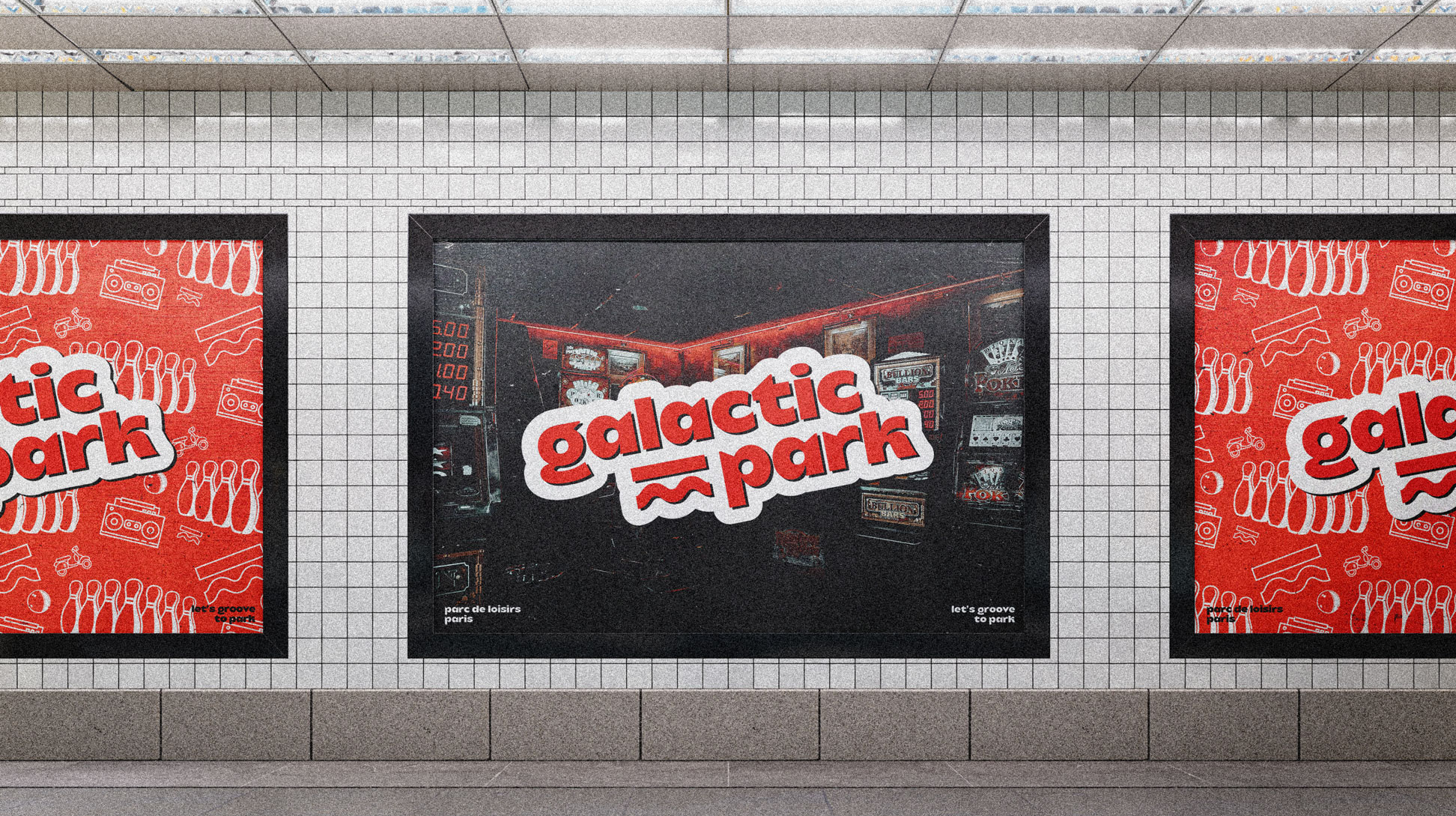 affiche publicitaire métro