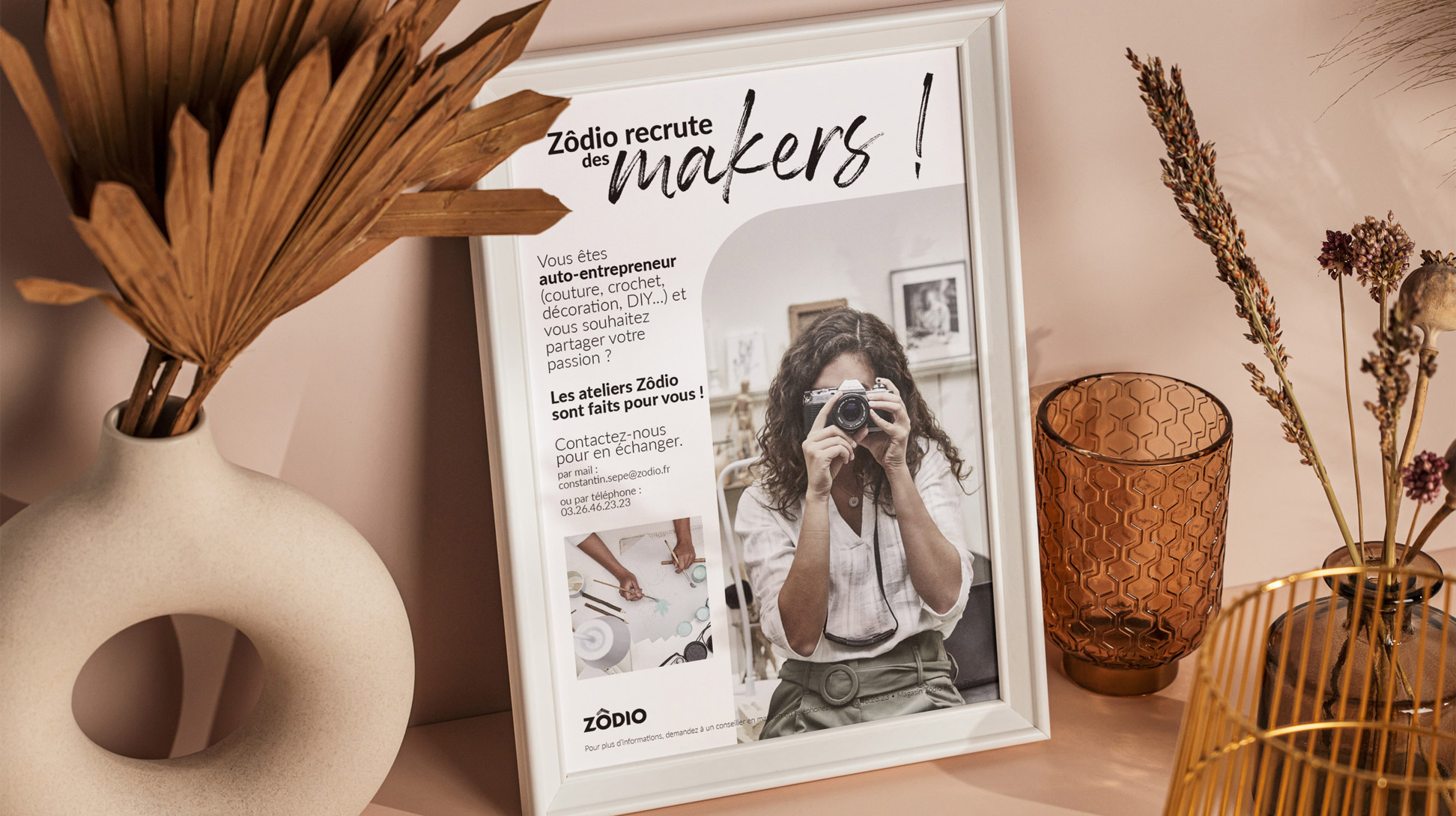 Affiche de recrutement des makers créatifs