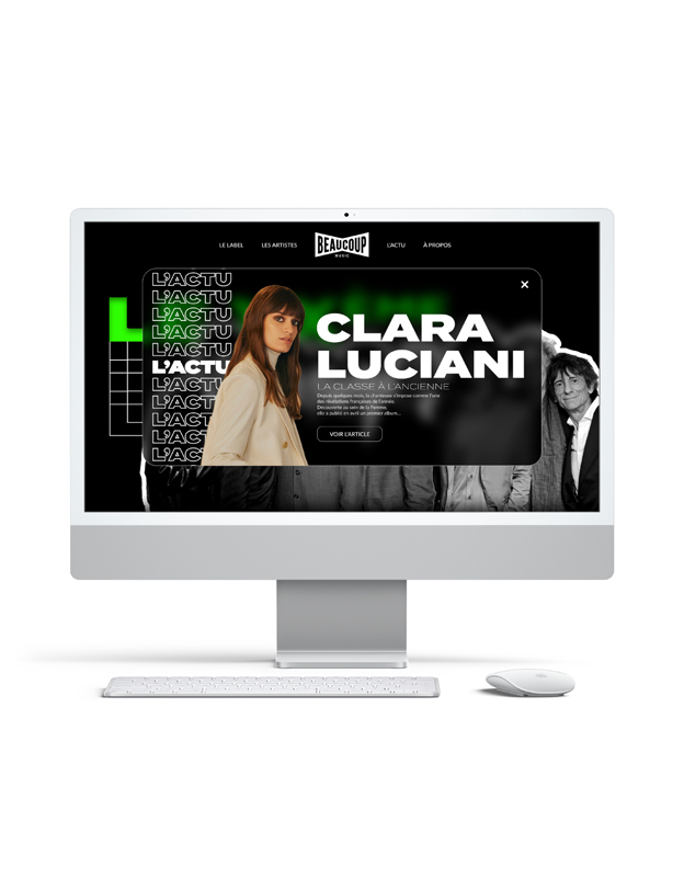 Actualité musicale à propos de Clara Luciani sur le site de Beaucoup Music.