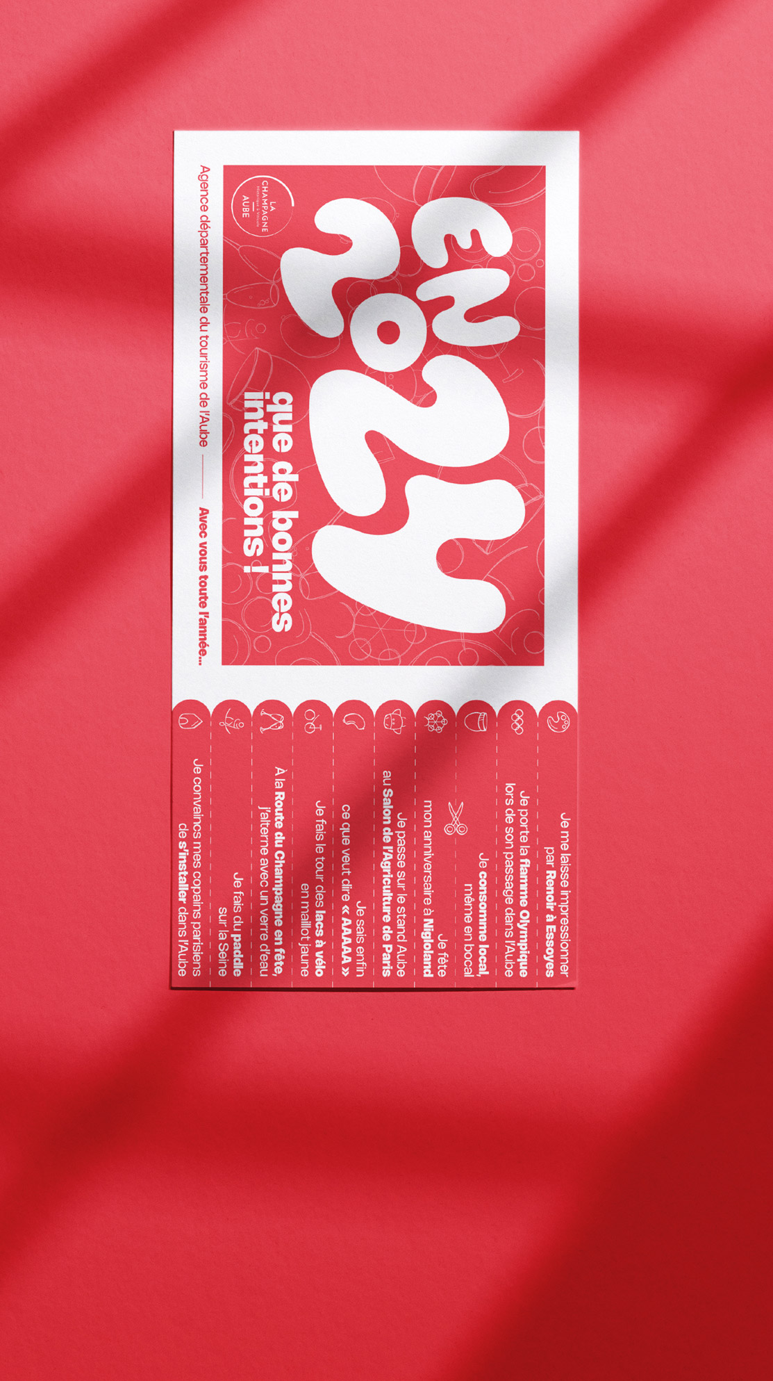 Carte de voeux imprimée - photo format mobile