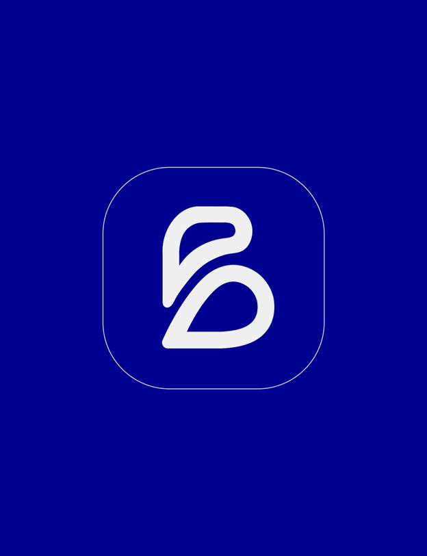 Logo principal de Beeven sur fond bleu