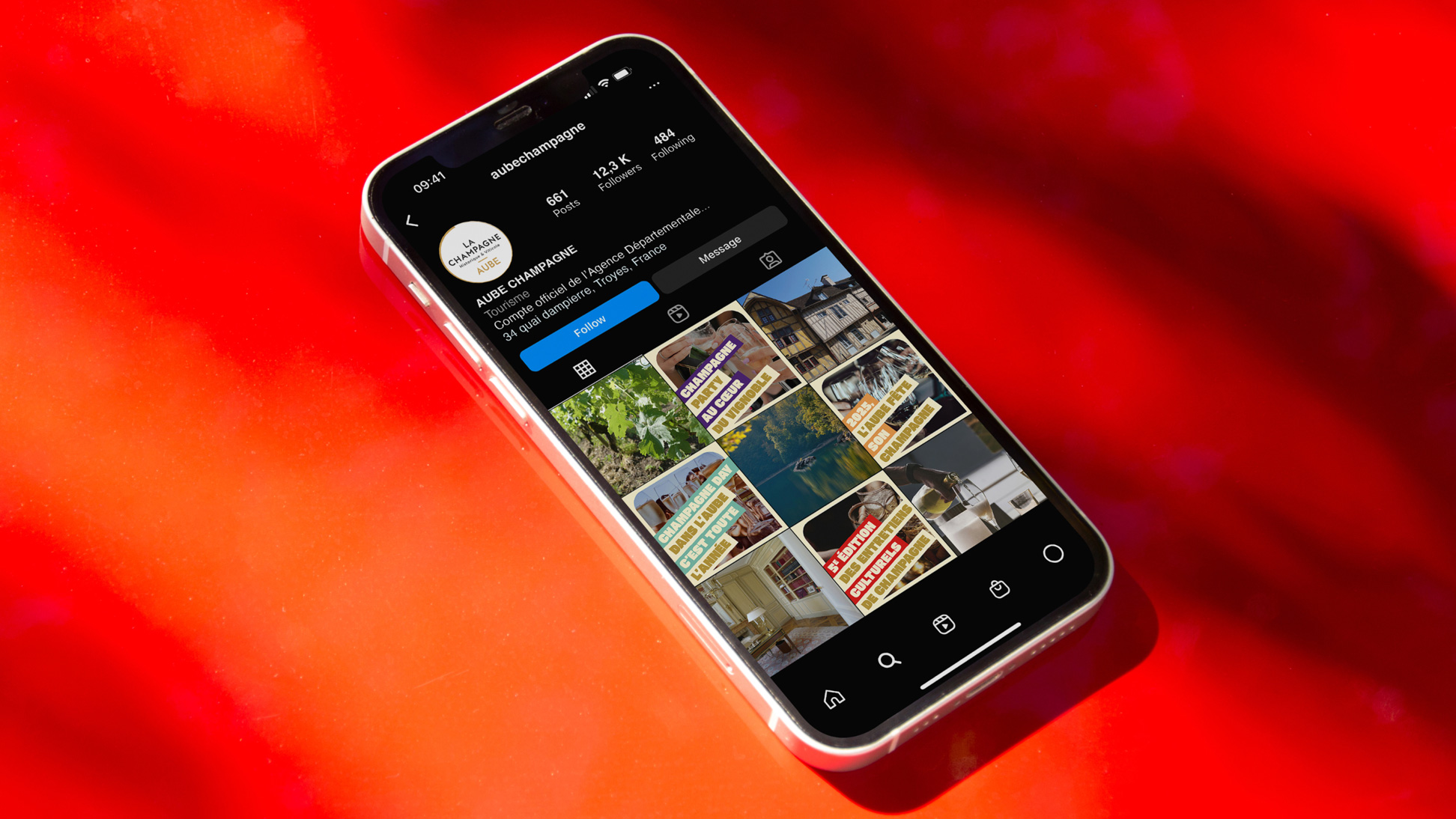 Feed Instagram avec les visuels de la campagne publicitaire